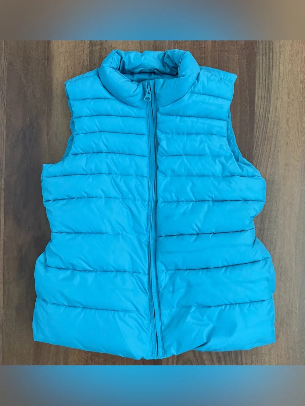 GAP Kids Teal Puffer Vest, 8